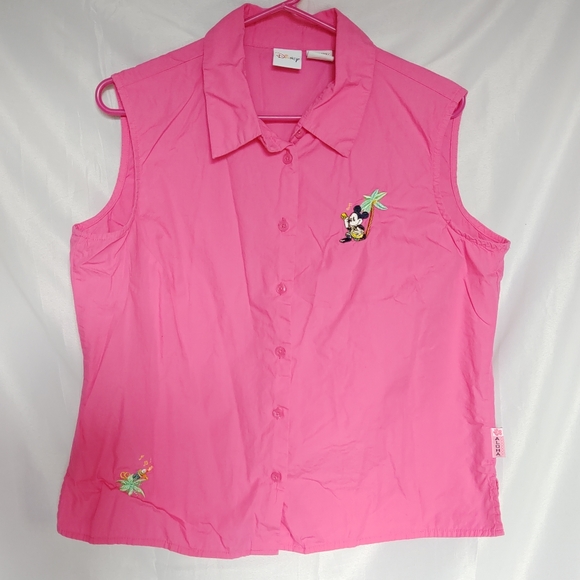 🏔️ 5/$25 Tank Disney Hawaii Pink Sleeveless XL